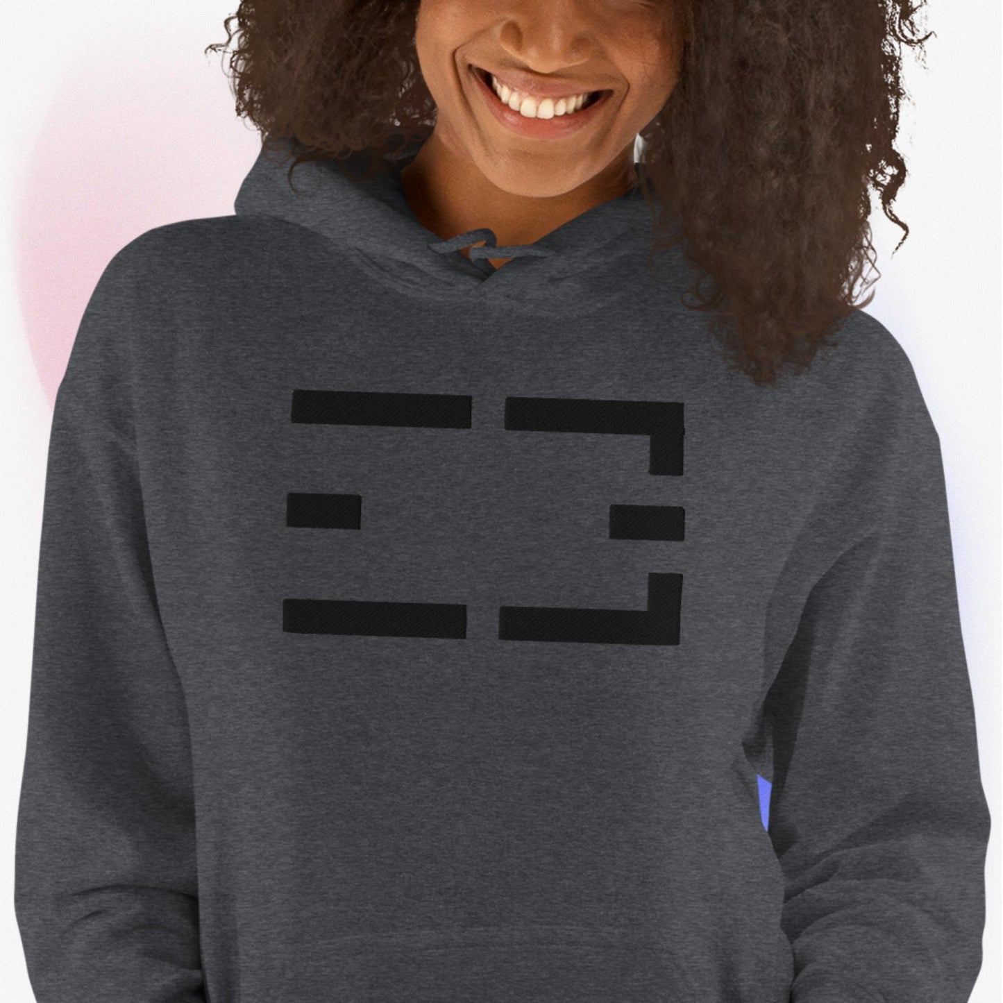 Embroidered Hoodie | Black on Dark